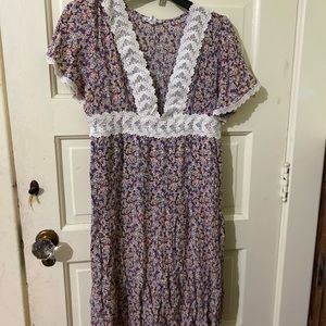 Ally B Lady Spring Dress Size 16 color Multi